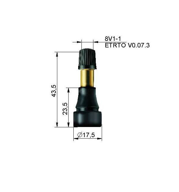 TR600HP Tubeless Valve 44mm}