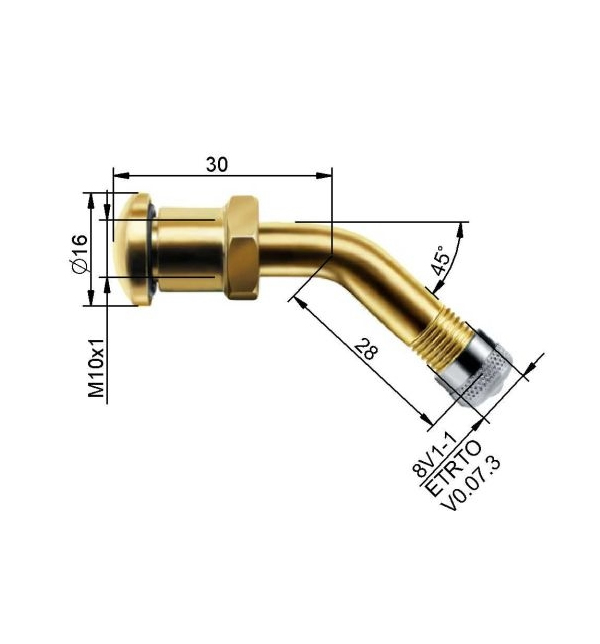 EVA Tless Valve 55mm 44o Nickel V3-22-1}