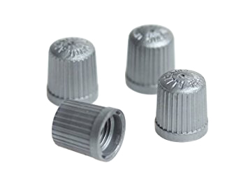 TPMS Valve Caps 100. Silver/Grey}